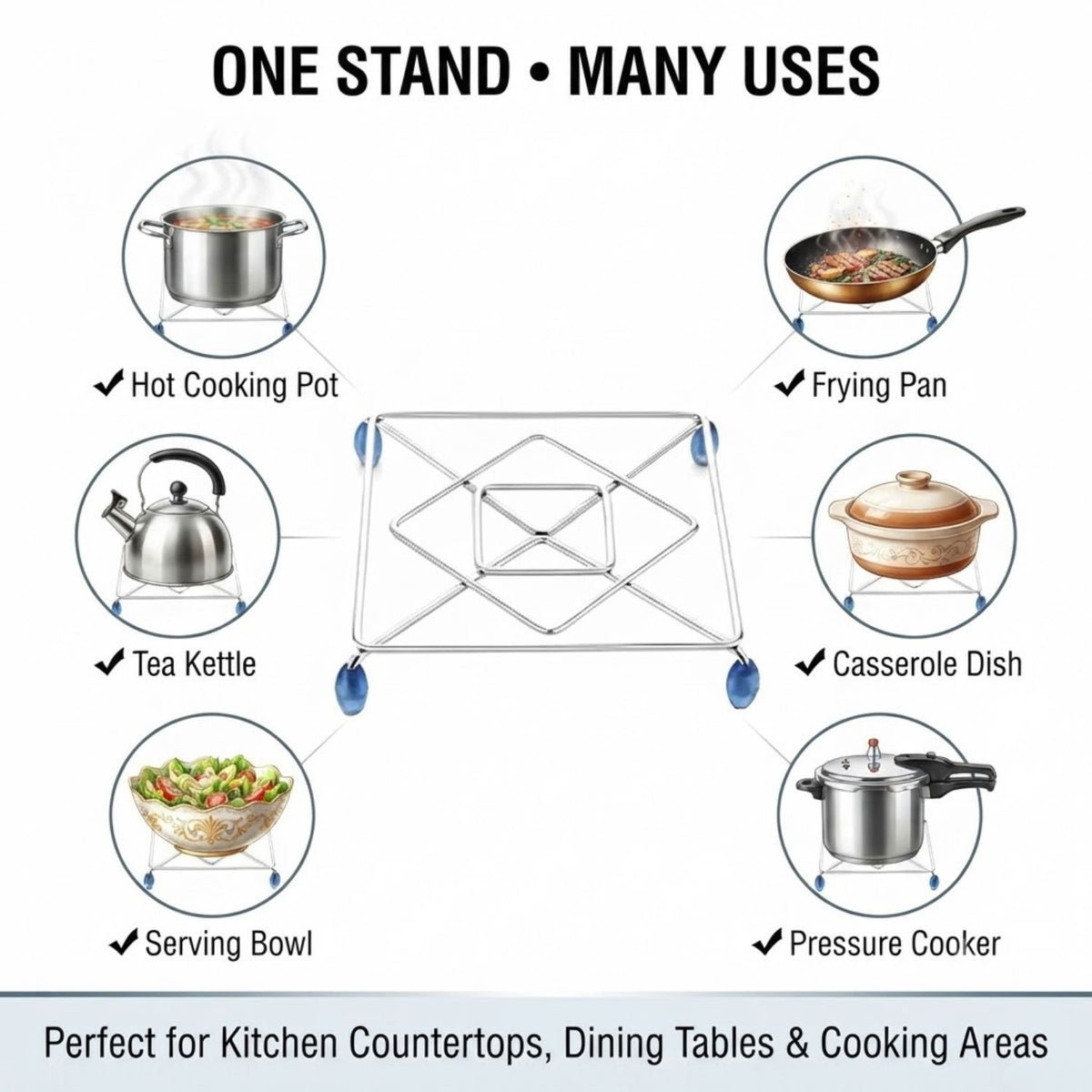Hot Pot Stand Set of 2 -