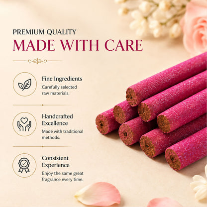 Regular Metallic Dhoop Stick 100gm -Pink-(Packing-Jar)