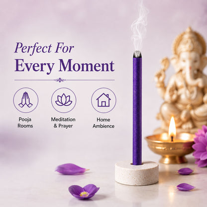 Premium Metallic Dhoop Stick 100gm -Purple-(Packing-Jar)