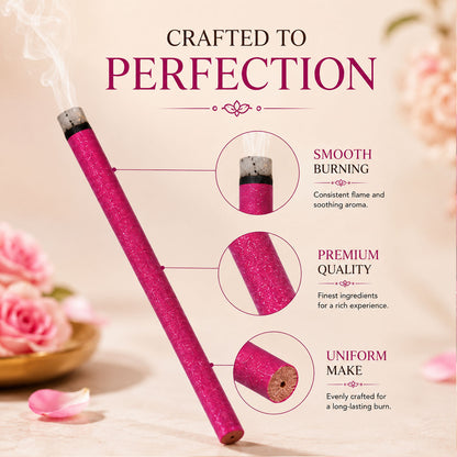 Regular Metallic Dhoop Stick 100gm -Pink-(Packing-Jar)