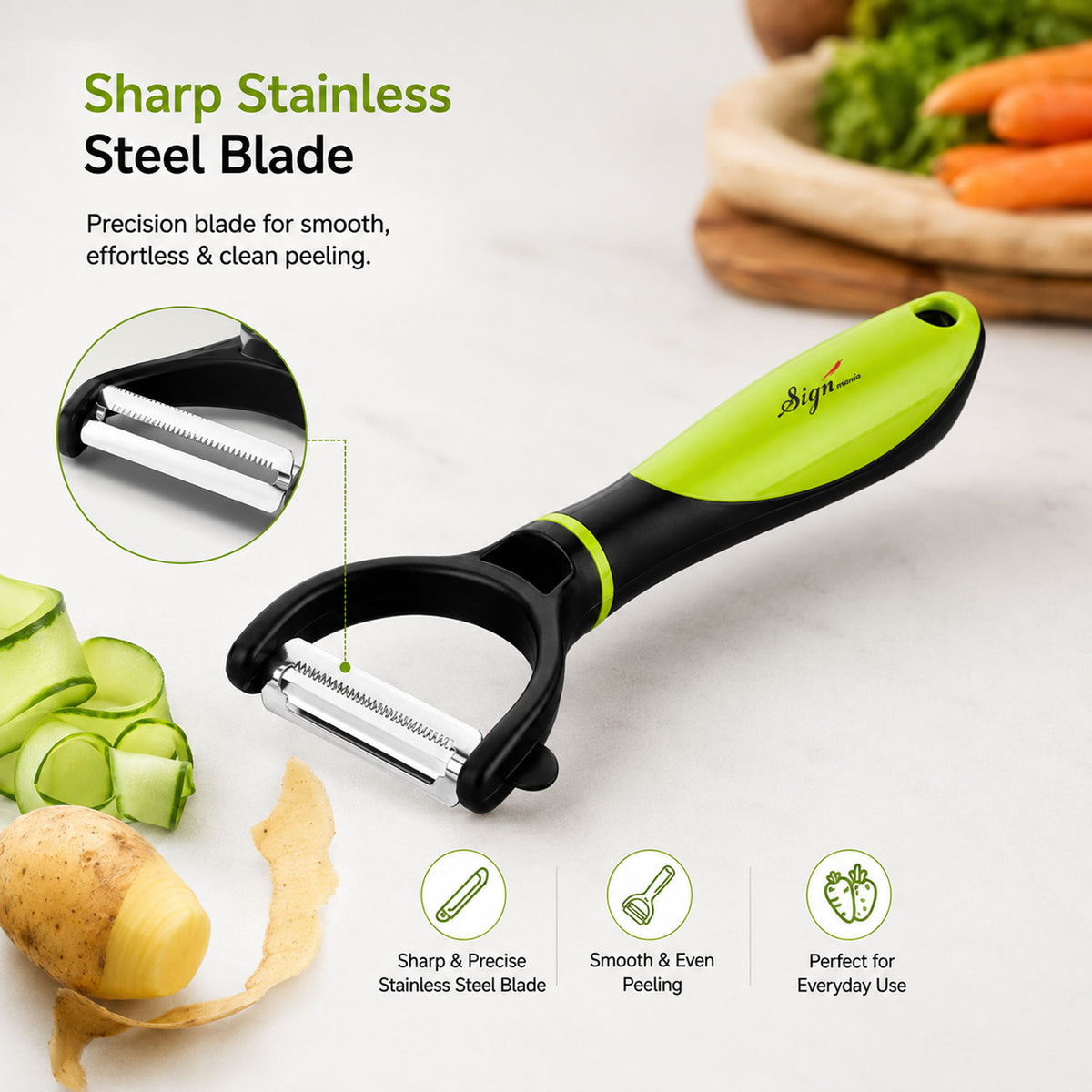 Vegetable Peeler Green-