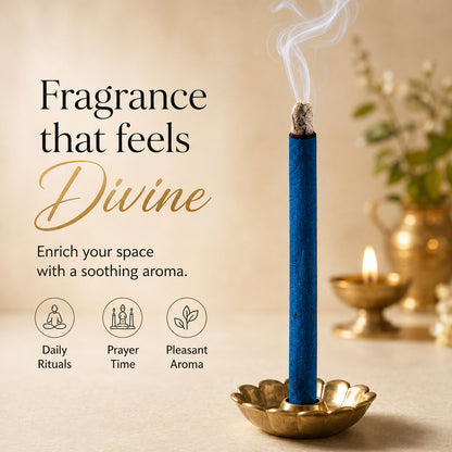 Regular Metallic Dhoop Stick 100gm -Blue -(Packing-Jar)