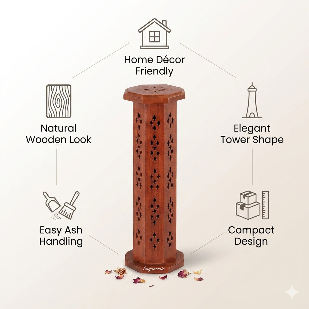 Tower Mini Agarbatti Stand -(Packing-Loose)