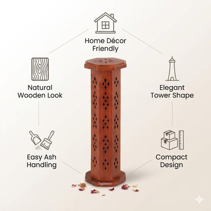 Tower Mini Agarbatti Stand -(Packing-Loose)