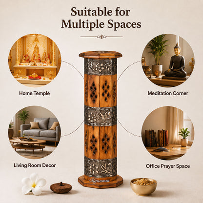 Silver Tower Agarbatti Stand -(Packing-Loose)