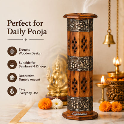 Silver Tower Agarbatti Stand -(Packing-Loose)