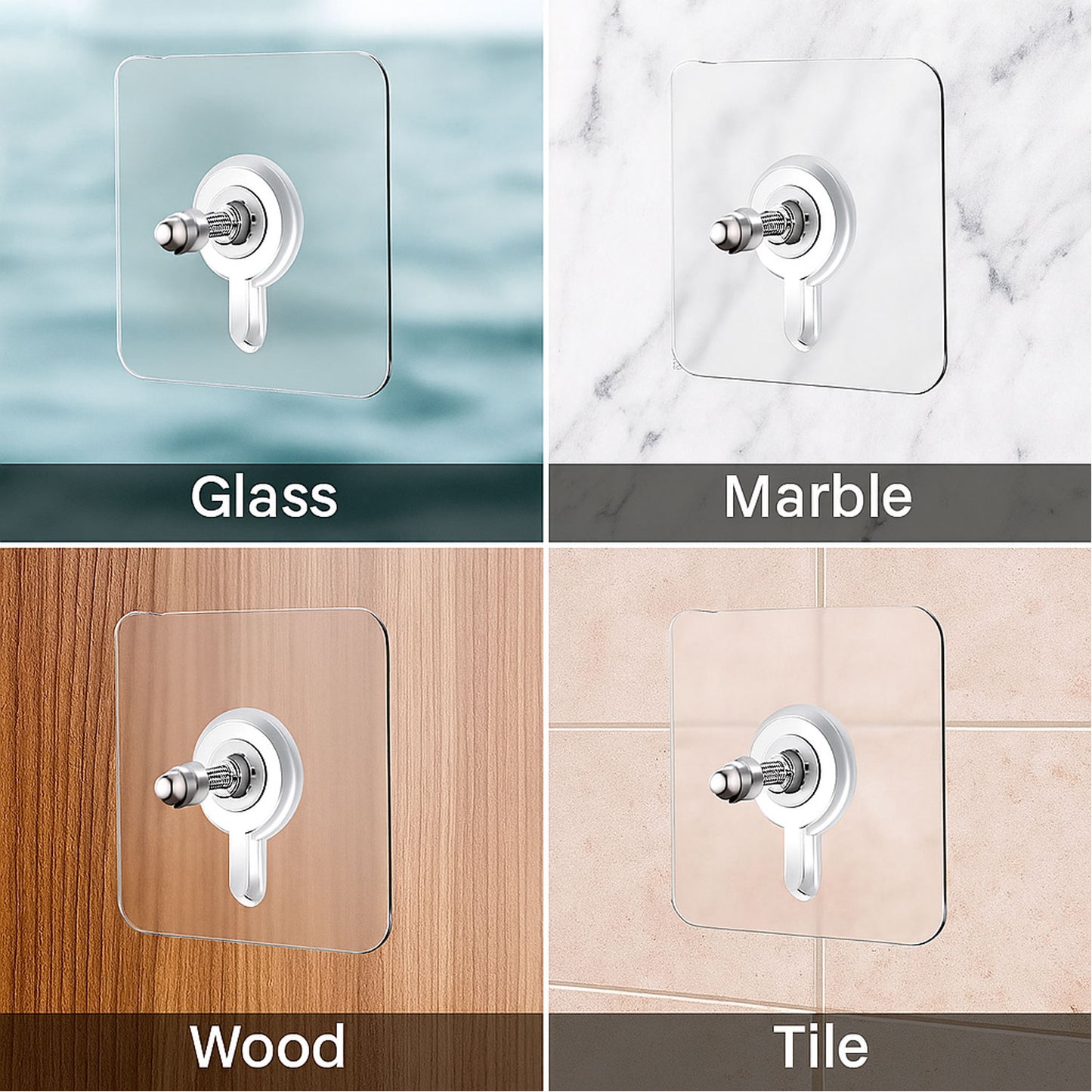 Self Adhesive Screw Wall Hooks 1 pcs -