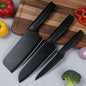 3 Pcs Kitchen Knife Set - Black-(Packing-Loose)