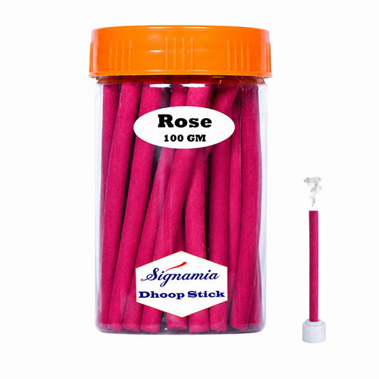 Regular Dhoop Stick 100gm - Rose -(Packing-Jar)