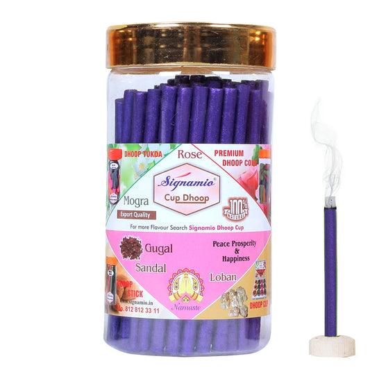 Regular Metallic Dhoop Stick 100gm -Purple-(Packing-Jar)
