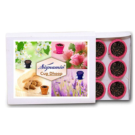 Regular Sambrani Dhoop Cup -Rose -(Packing-Tray Packing)