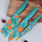 3 Pcs Kitchen Knife Set - Blue-(Packing-Loose)