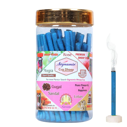 Regular Metallic Dhoop Stick 100gm -Blue -(Packing-Jar)