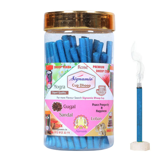 Regular Metallic Dhoop Stick 100gm -Blue -(Packing-Jar)