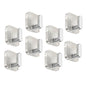 Self Adhesive Wall Hooks Silver 8 pcs -