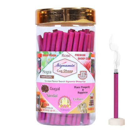 Regular Metallic Dhoop Stick 100gm -Pink-(Packing-Jar)