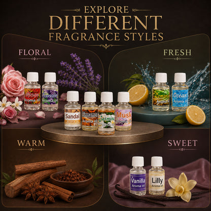 5ml Aroma Oils - Multi Flavors -(Packing-Glass Bottle)