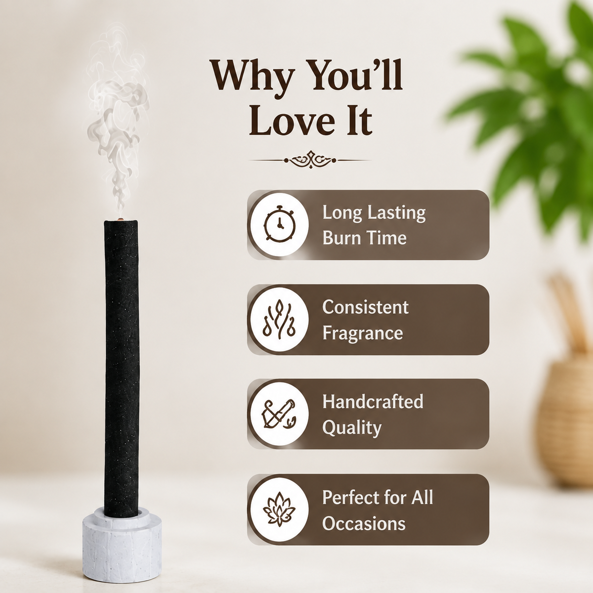 Premium Dhoop Stick 100gm - Guggal -(Packing-Jar)