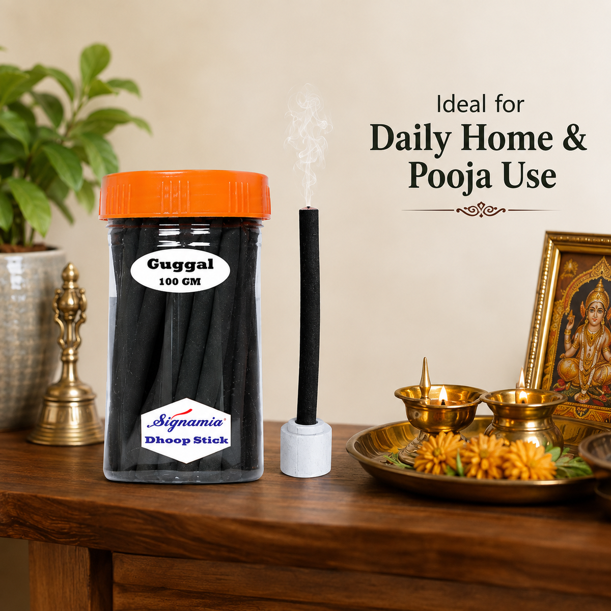 Premium Dhoop Stick 100gm - Guggal -(Packing-Jar)
