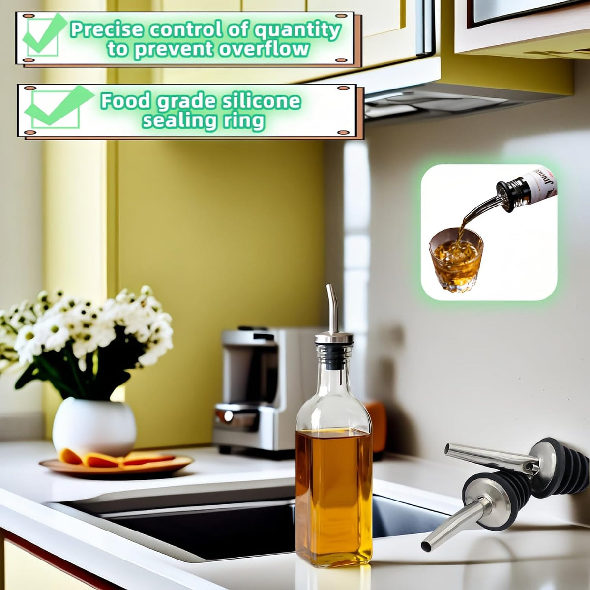 Oil Pourer Dispenser Without Cap - (Packing-Loose)