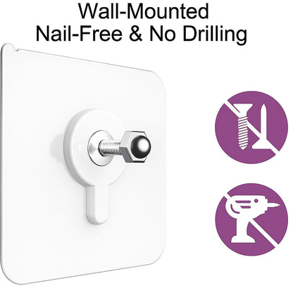 Self Adhesive Screw Wall Hooks 1 pcs -