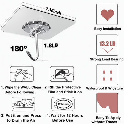 Self Adhesive Hanger Wall Hooks 1 pcs -