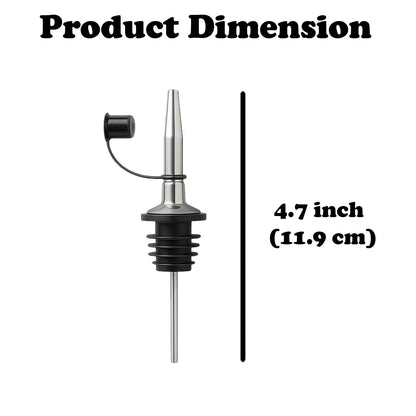 Signamio 5 Pcs Liquor Dispenser Oil Pourer and Oil Bottle Cap - Premium Oil Dispenser Nozzle Cap for Precise Pouring and Leak-Proof Seal, Ideal for Kitchen Use