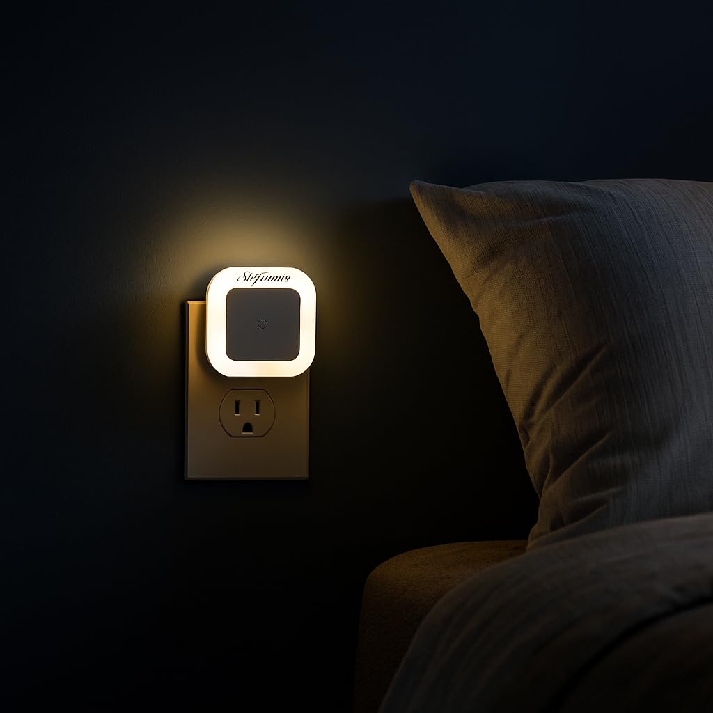 Signamio 1 Pcs Sensor Light for Home Indoor - Smart Motion Sensor LED Light, Automatic On/Off Night Lamp, Energy-Saving 0.5W for Bedroom, Bedside, Home Use-White