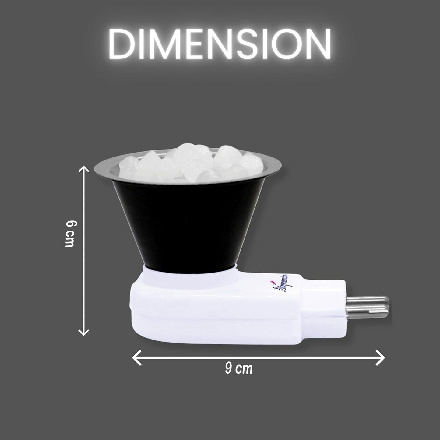 Signamio Camphor Diffuser Burner - 1pcs Kapoor Dani Electrical Camphor Oil Diffuser, Efficient and Safe for Aromatherapy, Ideal for Home and Office Use-White