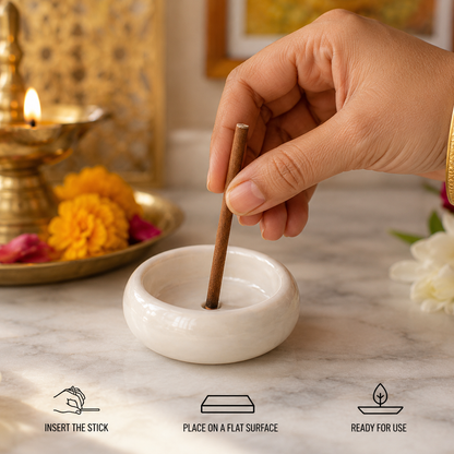 Ceramic Dhoop Stick Stand -(Packing-Loose)