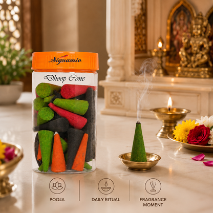 Premium Dhoop Cone 100gm -(Packing-Jar)