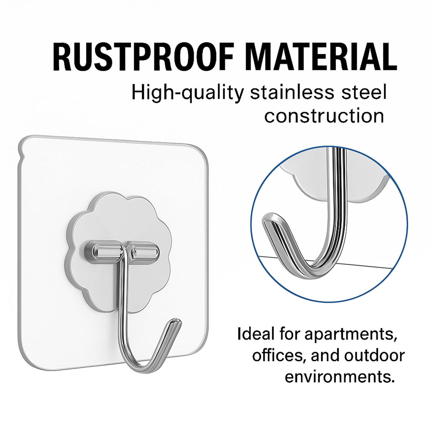 Self Adhesive Hanger Wall Hooks 1 pcs -
