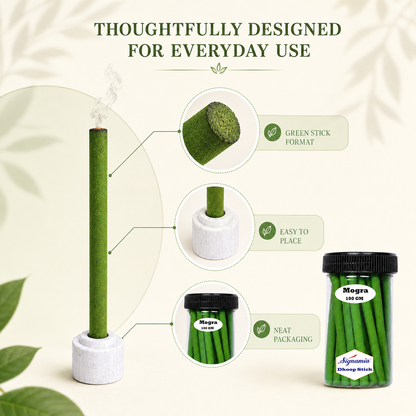 Regular Dhoop Stick 100gm - Mogra -(Packing-Jar)