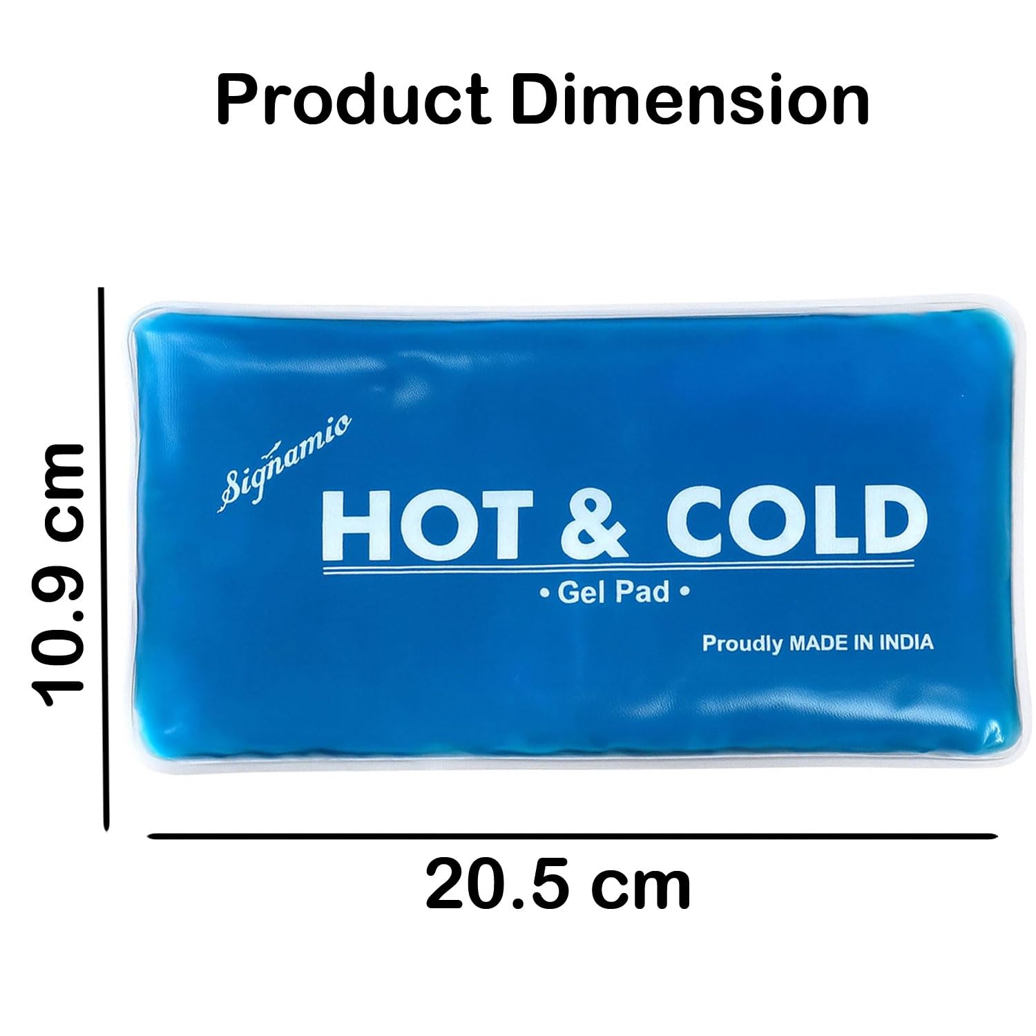 Signamio® Hot and Cold Cooling Flexible Reusable Compress Microwave Gel ice pad Pack Cool Bag for Knee feet Back face Neck and Shoulder Pain Relief Therapy - 1 Pcs