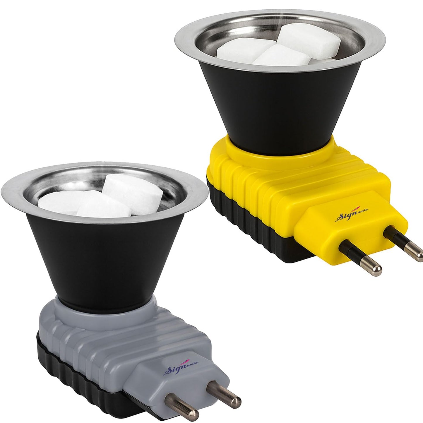 Signamio Home Fragrance Products: Camphor Diffuser Burner, Kapoor Dani Electrical Camphor, Aroma Burner & Bakhoor Burner for Home-Grey