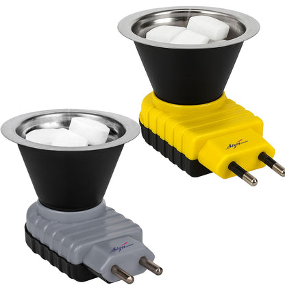 Signamio Home Fragrance Products: Camphor Diffuser Burner, Kapoor Dani Electrical Camphor, Aroma Burner & Bakhoor Burner for Home-Grey