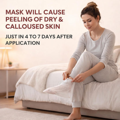 Signamio Foot Mask Peeling Feet Mask for Cracked Feet - Foot Peeling Mask Exfoliator - Callus Remover Foot Mask for Smooth, Soft Feet - Hydrating Foot Care Treatment - Lavender