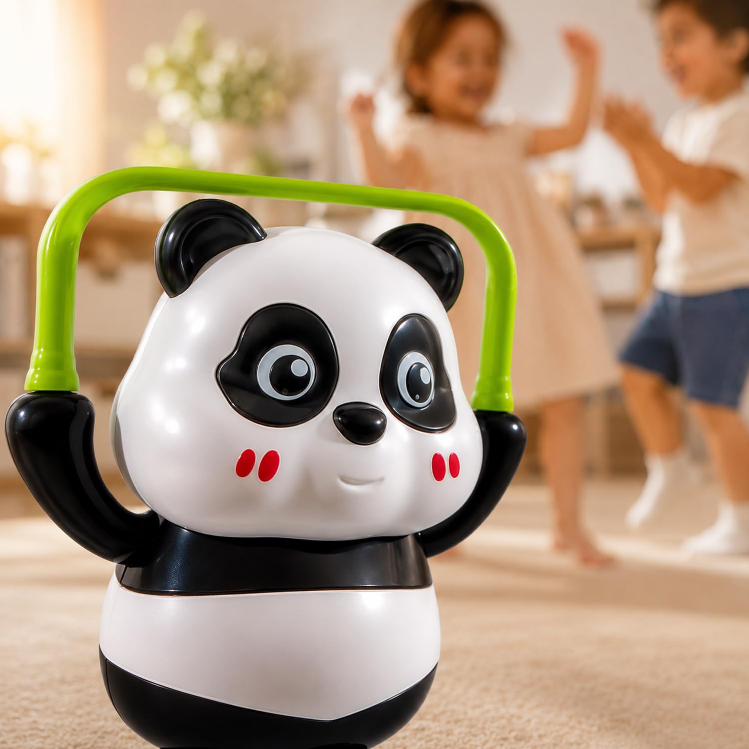SIGNAMIO Cute Panda Action Set Baby Toys, 3 Piece Set