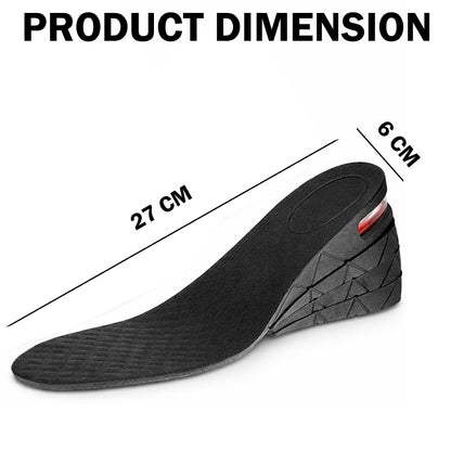Signamio Height Increase Insoles for Men and Women, 4-Layer Adjustable Shoe Insoles for Men, Up to 9cm Height Booster Sole, Soft Material, 1 Pair, Sizes ranging US 4 to 9