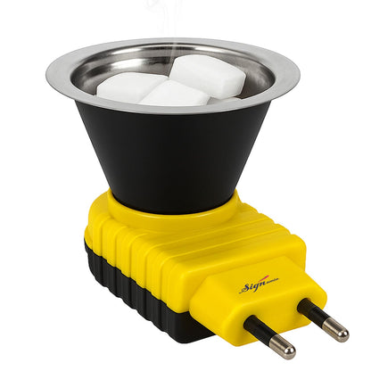 Signamio Home Fragrance Products: Camphor Diffuser Burner, Kapoor Dani Electrical Camphor, Aroma Burner & Bakhoor Burner for Home-Grey