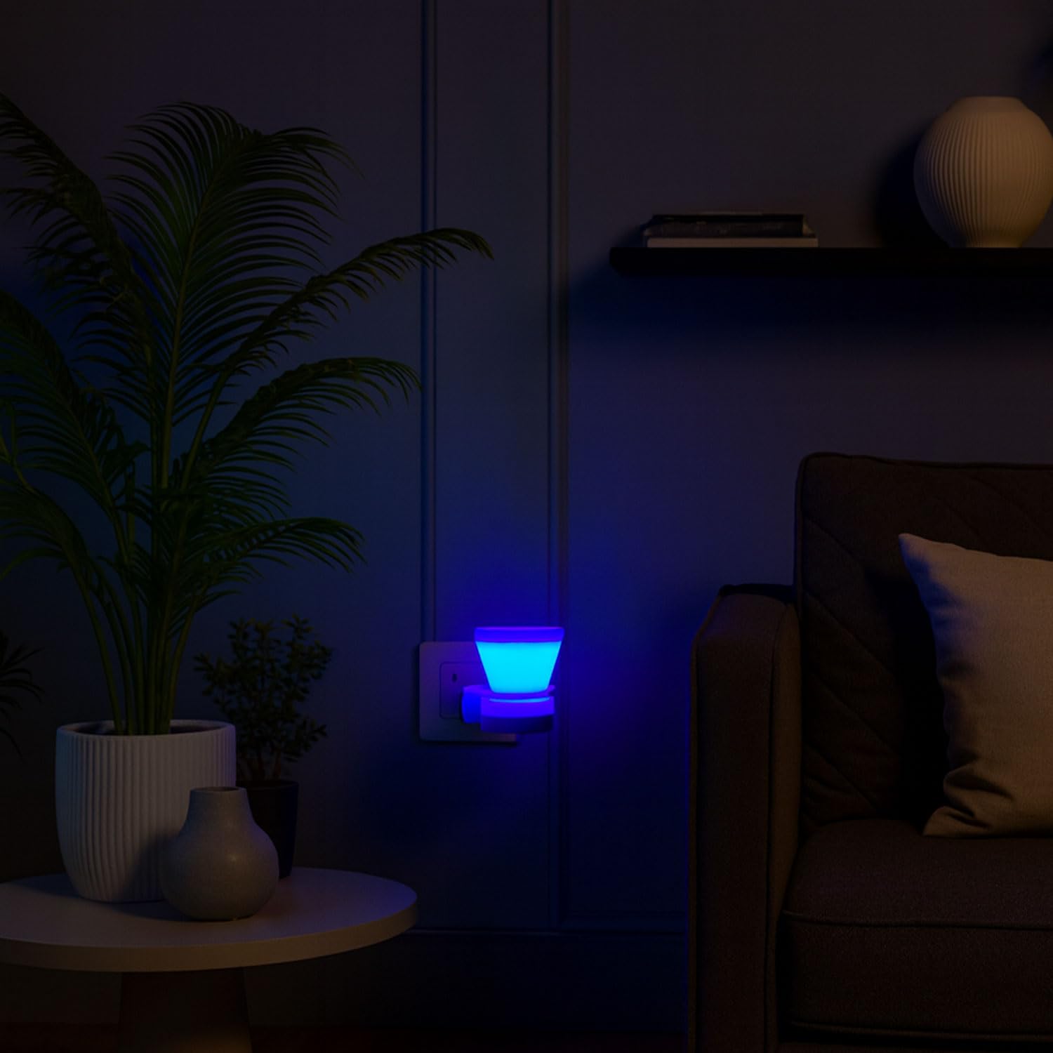 Signamio 2 in 1 Electric Kapoor Dani and Camphor Diffuser Burner - Perfect for Pooja Rooms, Aroma Oil Diffusion and Room Freshening - Home Fragrance Product (Blue)