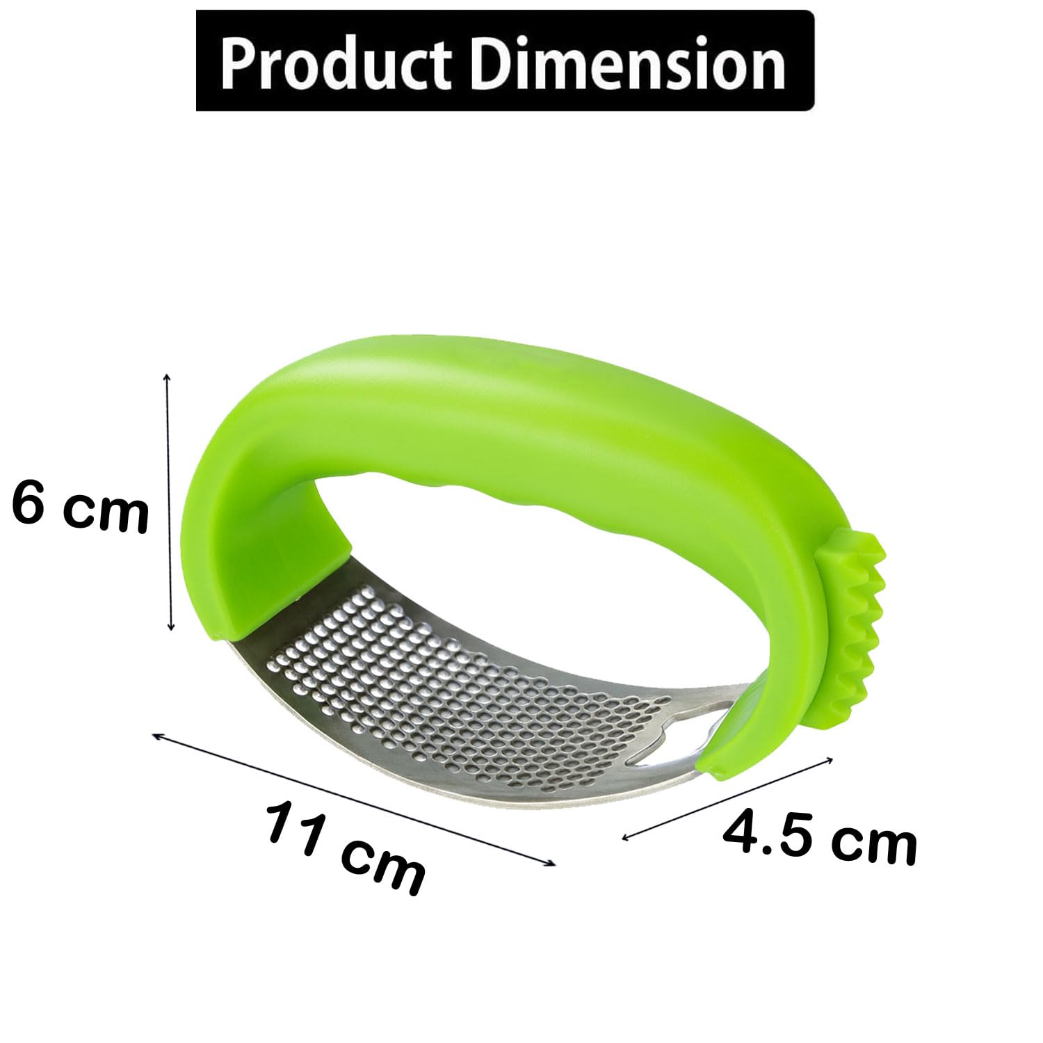 Signamio Garlic Peeler Tool - Versatile Garlic Crusher Mini Hand Press Chopper for Effortless Garlic Preparation, Durable and Easy to Clean Kitchen Essential - Green