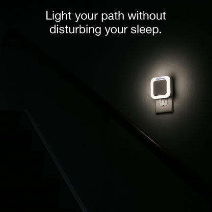 Signamio 1 Pcs Sensor Light for Home Indoor - Smart Motion Sensor LED Light, Automatic On/Off Night Lamp, Energy-Saving 0.5W for Bedroom, Bedside, Home Use-White