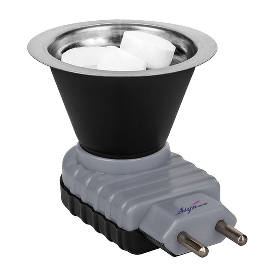 Signamio Home Fragrance Products: Camphor Diffuser Burner, Kapoor Dani Electrical Camphor, Aroma Burner & Bakhoor Burner for Home-Grey