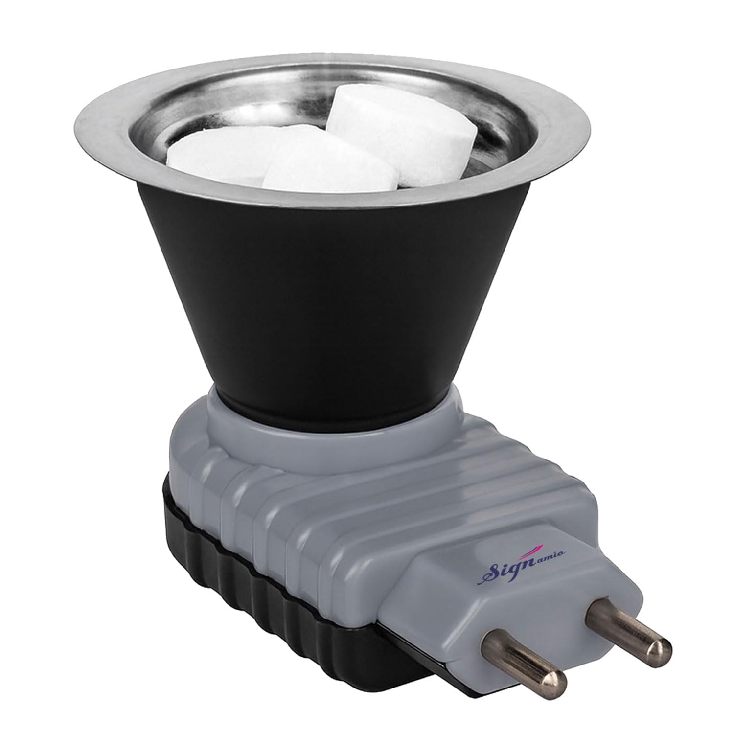 Signamio 2 in 1 Electric Kapoor Dani and Camphor Diffuser Burner - Perfect for Pooja Rooms, Aroma Oil Diffusion and Room Freshening - Home Fragrance Product (Blue)