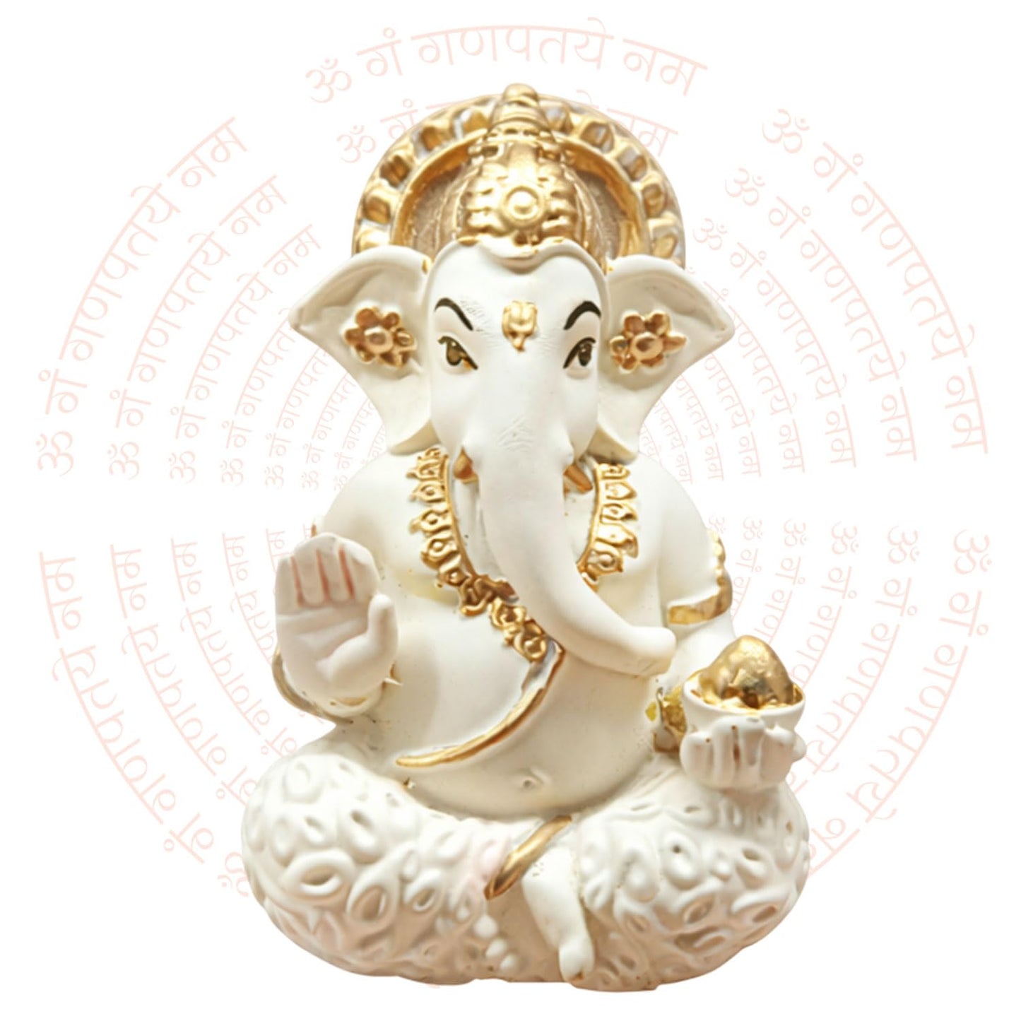 SIGNAMIO Resin Orange Hanuman Ji Idol Statue for Car Dashboard - Divine Bajrangbali Murti, Perfect Hindu God Gift Item and Home Puja Decoration Ideal Hanuman Murti, 8.3 x 7.5 Cm