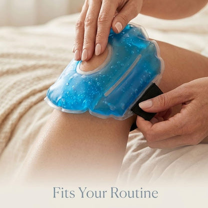 SIGNAMIO® Knee Pain Relief Ice Pack Wrap with Strap - Cold Gel Pad for Knee and Foot Cooling, Pain Relief Pad - 1 Pcs