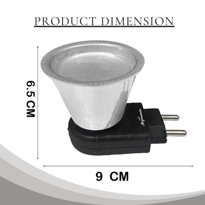 Signamio Camphor Diffuser Burner - 1pcs Kapoor Dani Electrical Camphor Oil Diffuser, Efficient and Safe for Aromatherapy, Ideal for Home and Office Use-Black