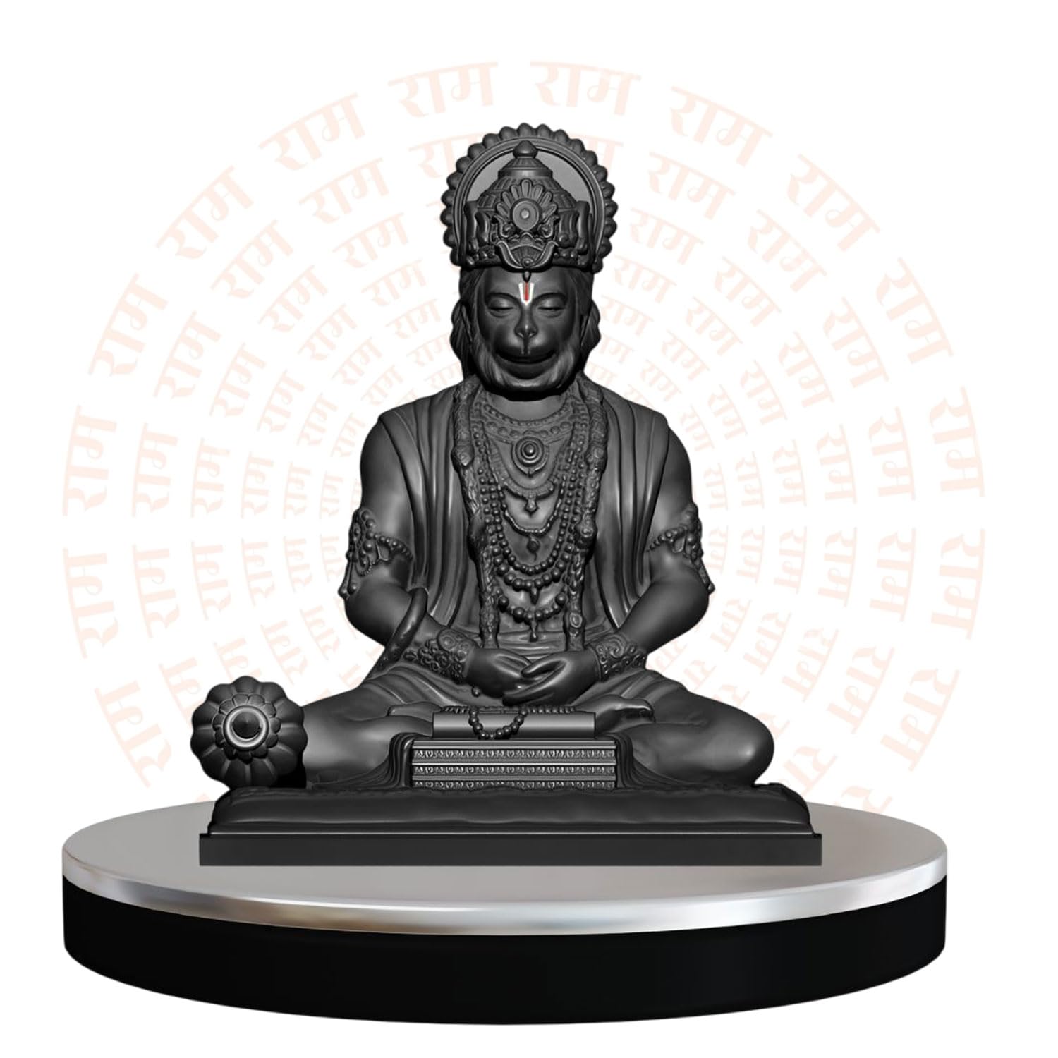 Signamio Handcrafted White Ganesha Idol for Car Dashboard Item: Ganesh Ji, Ganpati Bappa Murti for Home Decor - Exquisite Car God Idols for a Divine Touch in Your Vehicle and Home