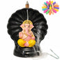 Signamio Snake Ganesha Backflow dhoop Smoke Fountain Aromatic Essence of Resin Incense Burner Holder with 30 Cones for Meditation and Home Decor